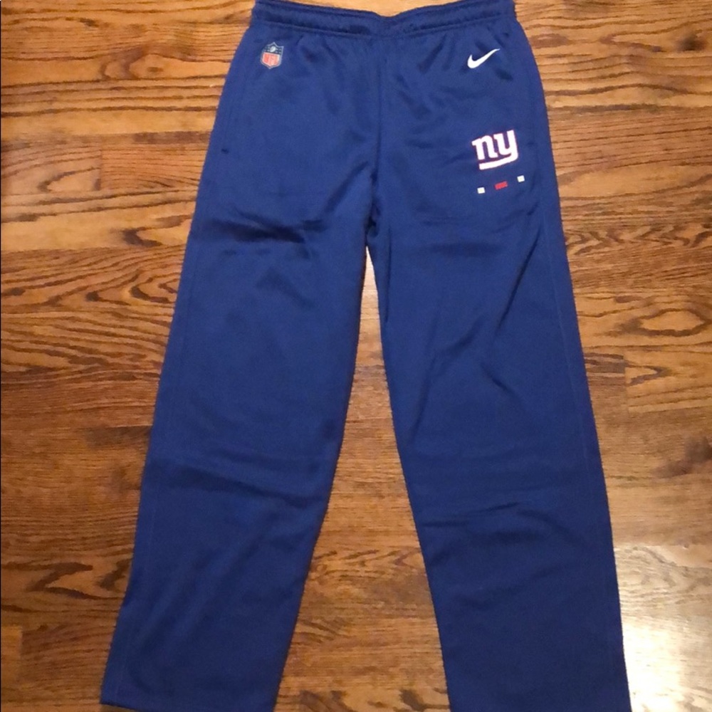 Boys Large NY Giants Sweatpants
